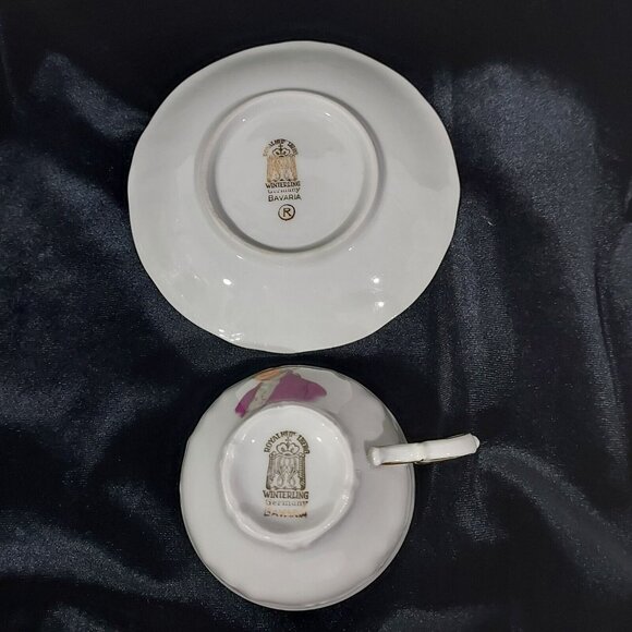 Royal Heidelberg Winterling George Washington Demitasse Set Germany - Picture 3 of 11